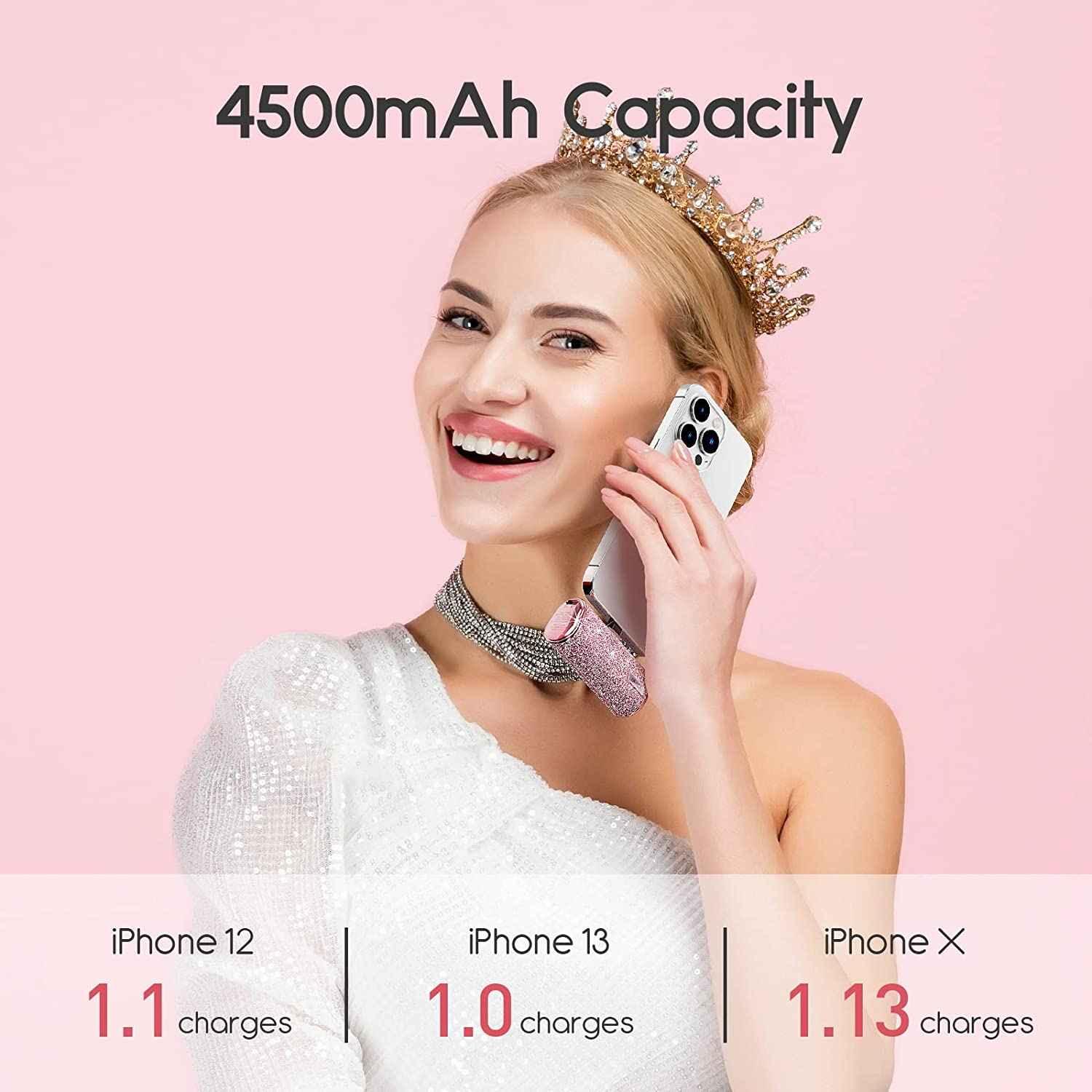 iWalk 4500mAh Lightning Pocket Power Bank - Pink Diamond iWalk 4500mAh Lightning Pocket Power Bank - Pink Diamond